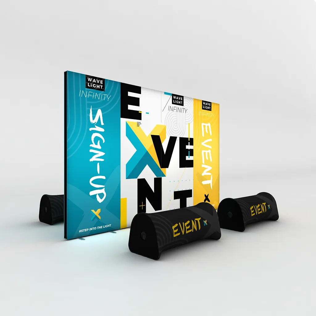 WaveLight® Infinity LED Light Box Display Stands for Events