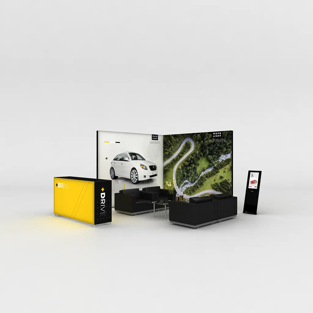 WaveLight® Infinity LED Light Box Display Stands for Showrooms