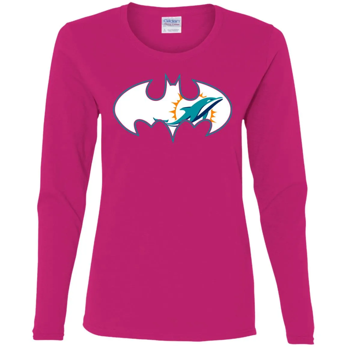 We Are The Miami Dolphins Batman Nfl Mashup Women Long Sleeve Shirt