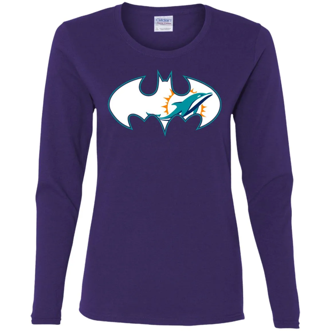 We Are The Miami Dolphins Batman Nfl Mashup Women Long Sleeve Shirt