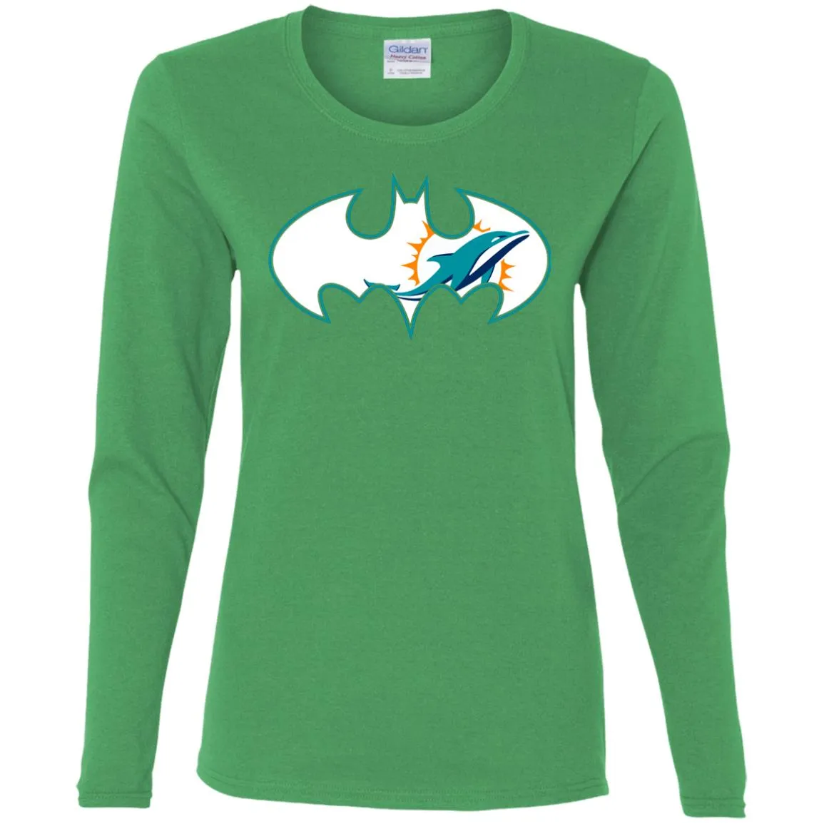 We Are The Miami Dolphins Batman Nfl Mashup Women Long Sleeve Shirt