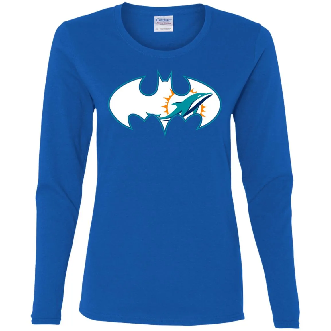 We Are The Miami Dolphins Batman Nfl Mashup Women Long Sleeve Shirt