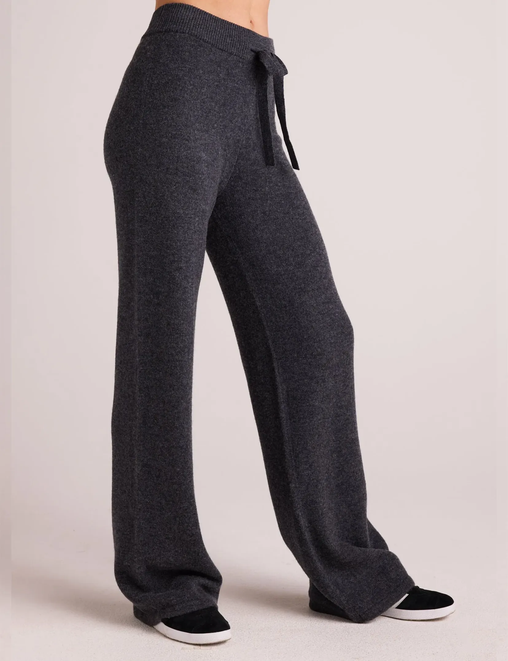 Wide Leg Sweatpant, Charcoal