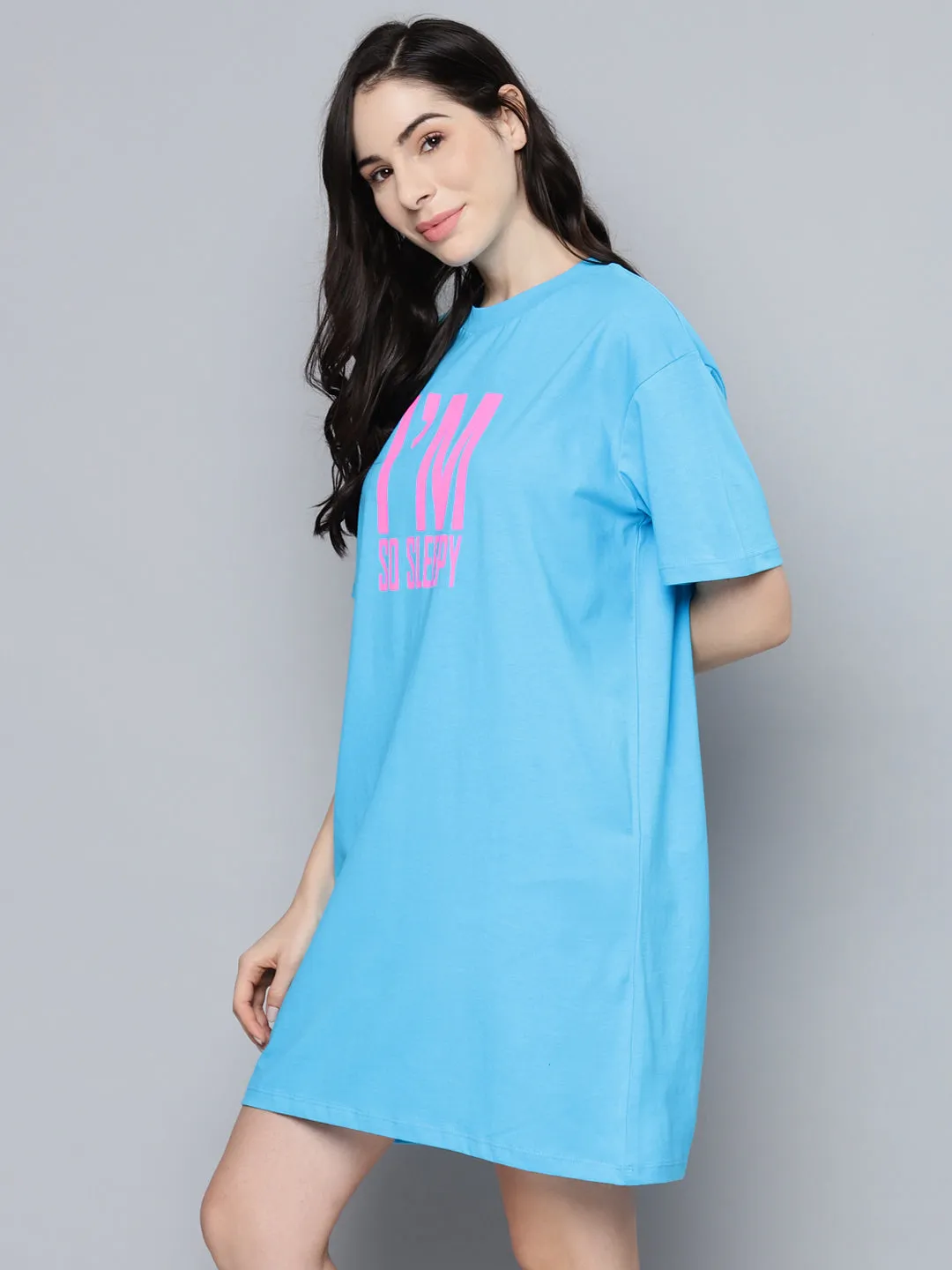 Women Blue Im-So-Sleepy Sleepshirt