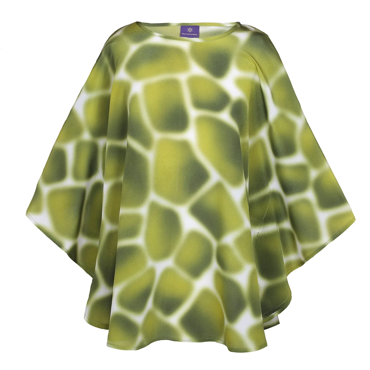 Zirafa Giraffa Oliva Italian Silk Poncho Store Credit